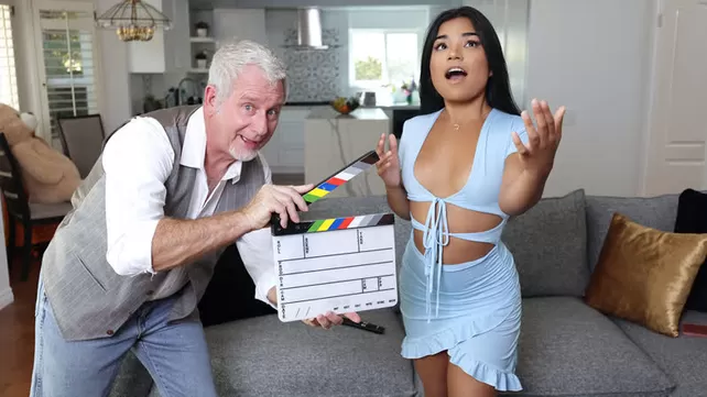 Grandfather helps to liberate a shy Latina